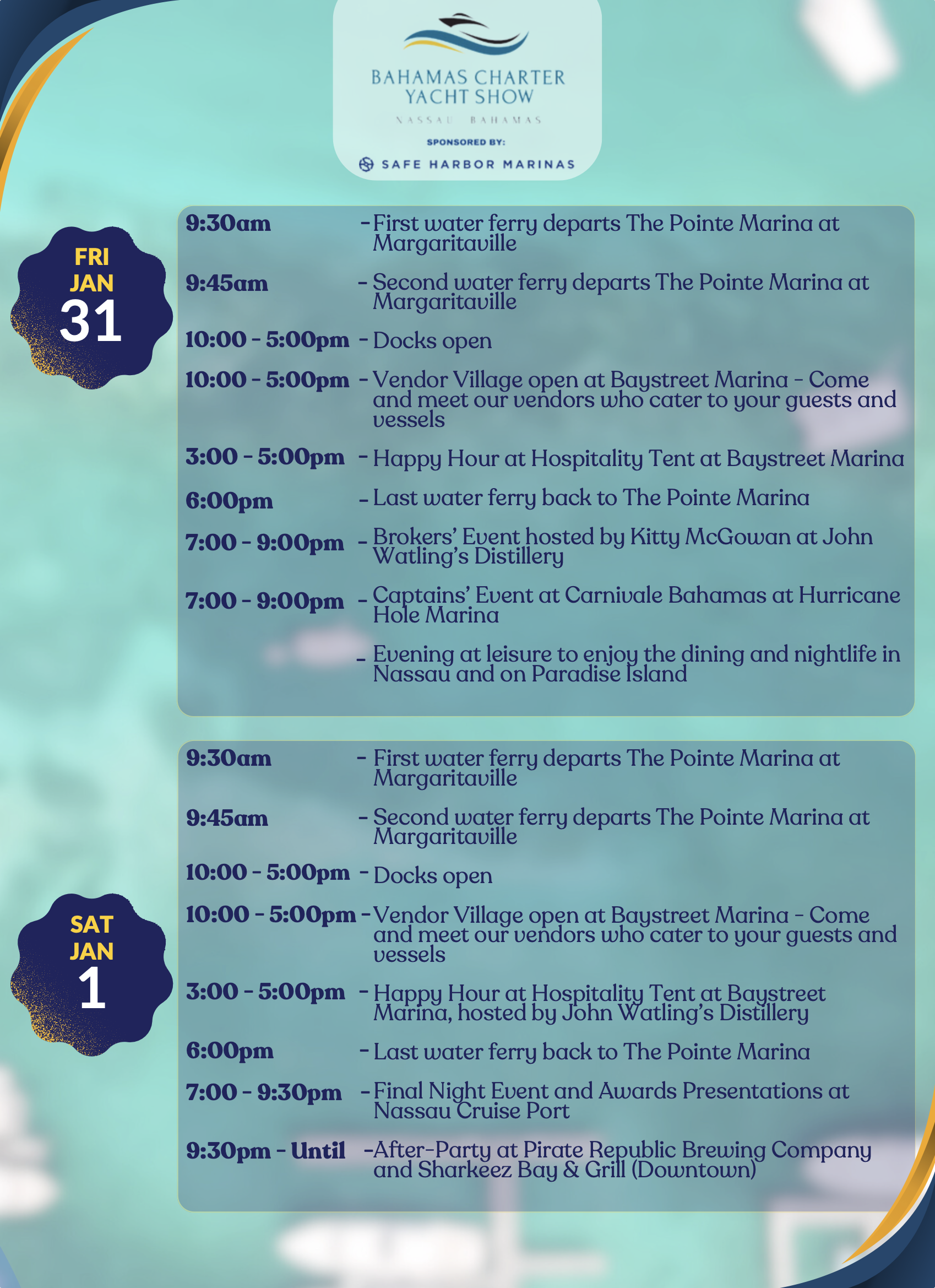 BCYS Event Schedule 2