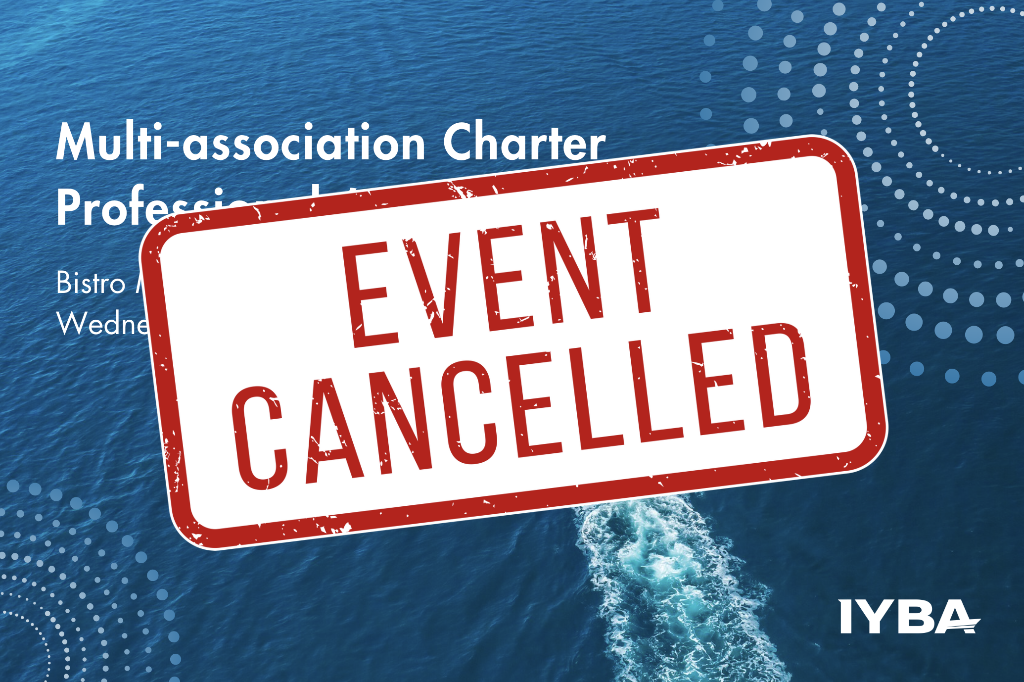 SOCIAL EVENT Cancelled